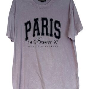 Paris Graphic T-Shirt in Light Pink